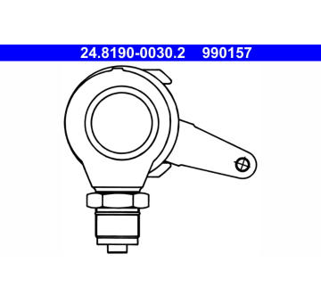 Páka, brzdový třmen, ruční brzda ATE 24.8190-0030.2