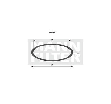 Těsnění, olejový filtr MANN-FILTER Di 508-00