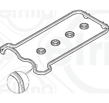 Sada těsnění, kryt hlavy válce ELRING 475.860