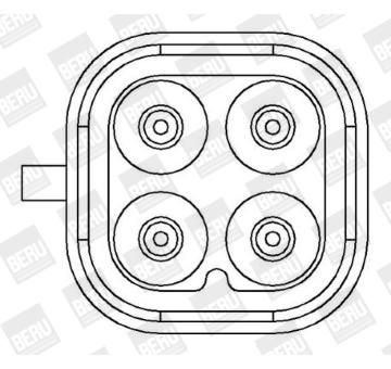 Zapalovací cívka BorgWarner (BERU) ZS407