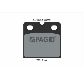 Sada brzdových destiček, parkovací brzda PAGID T2028N