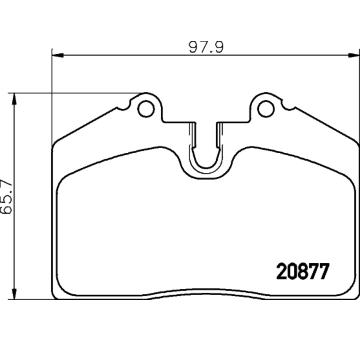 Sada brzdových destiček, kotoučová brzda PAGID T4246N