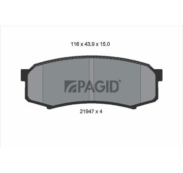 Sada brzdových destiček, kotoučová brzda PAGID T3064N