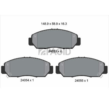 Sada brzdových destiček, kotoučová brzda PAGID T1411N
