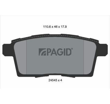 Sada brzdových destiček, kotoučová brzda PAGID T1692N