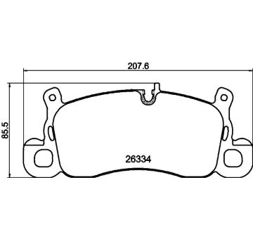 Sada brzdových destiček, kotoučová brzda PAGID T3310N