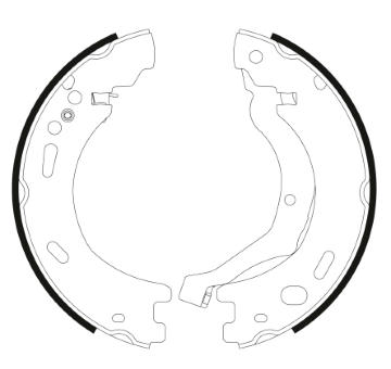 Sada brzdových čelistí, parkovací brzda PAGID H1709N