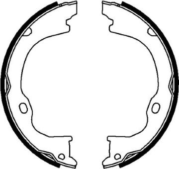 Sada brzdových čelistí, parkovací brzda PAGID H1739N