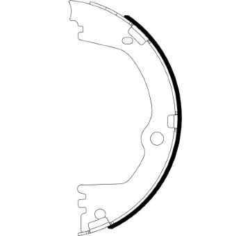 Sada brzdových čelistí, parkovací brzda PAGID H1834N