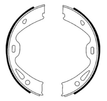 Sada brzdových čelistí, parkovací brzda PAGID H1844N