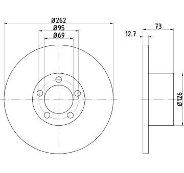 Brzdový kotúč PAGID 51004