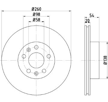 Brzdový kotúč PAGID 50618