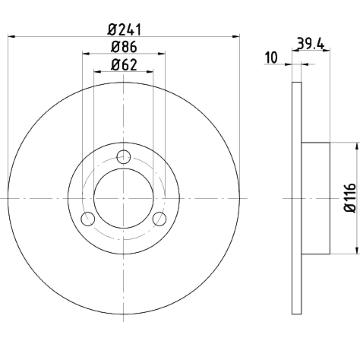Brzdový kotúč PAGID 52503