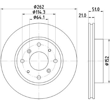 Brzdový kotúč PAGID 52910