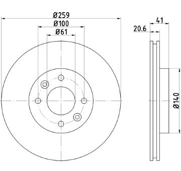 Brzdový kotúč PAGID 52830