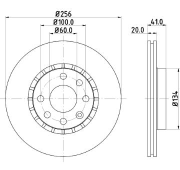 Brzdový kotúč PAGID 52417
