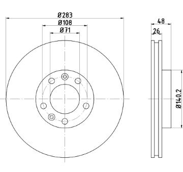 Brzdový kotúč PAGID 50621