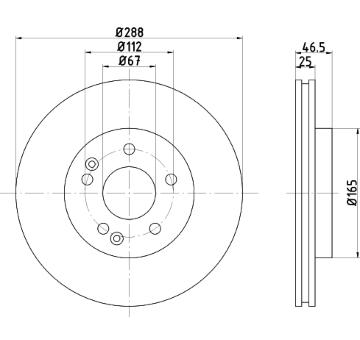 Brzdový kotúč PAGID 52137