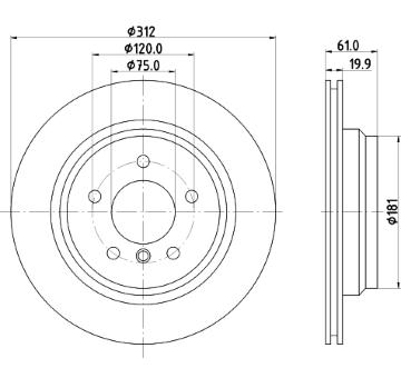 Brzdový kotúč PAGID 50267