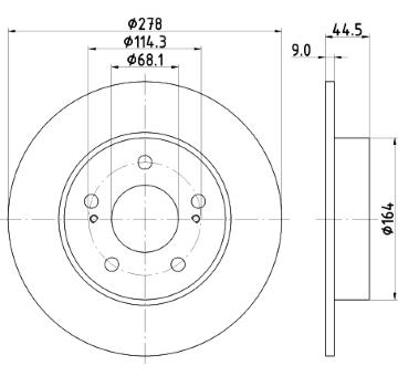 Brzdový kotúč PAGID 54131