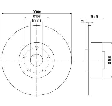 Brzdový kotúč PAGID 54195