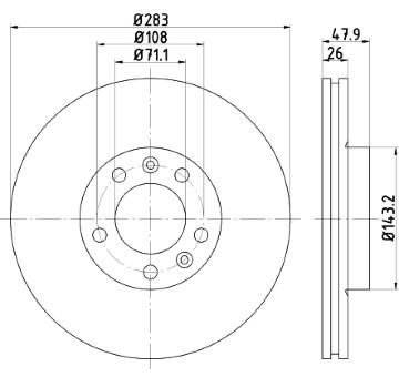 Brzdový kotúč PAGID 54294