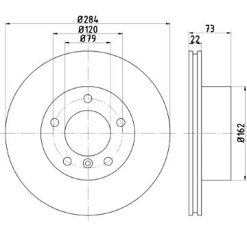 Brzdový kotúč PAGID 54327