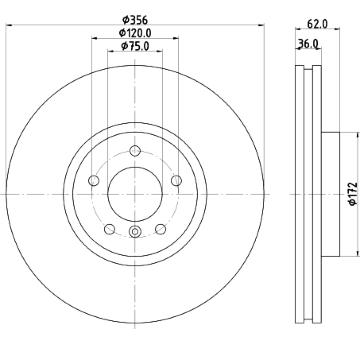 Brzdový kotúč PAGID 54462
