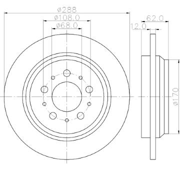 Brzdový kotúč PAGID 54492