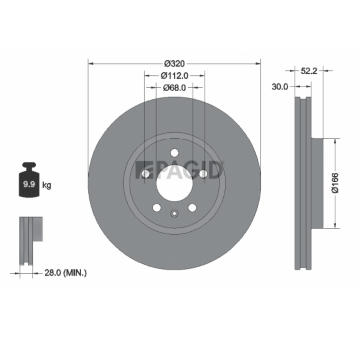 Brzdový kotúč PAGID 54600