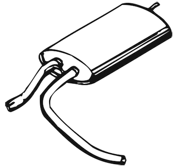 Zadní tlumič výfuku WALKER 01155