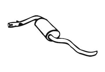 Zadní tlumič výfuku WALKER 01202