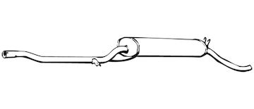 Zadní tlumič výfuku WALKER 01223