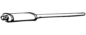 Predni tlumic vyfuku WALKER 01224