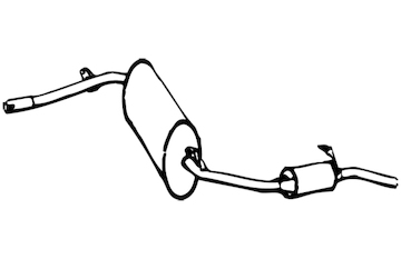 Zadní tlumič výfuku WALKER 01260