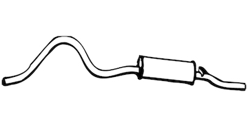 Zadní tlumič výfuku WALKER 01294