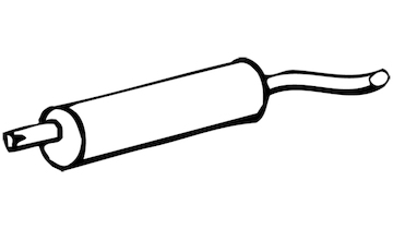 Zadní tlumič výfuku WALKER 01366