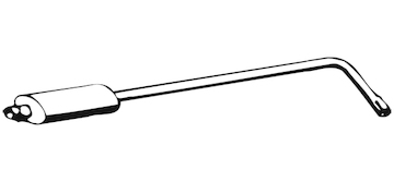 Predni tlumic vyfuku WALKER 01389