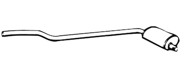 Střední tlumič výfuku WALKER 01419
