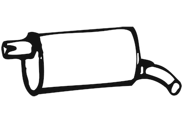 Zadní tlumič výfuku WALKER 01556