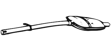 Predni tlumic vyfuku WALKER 01581