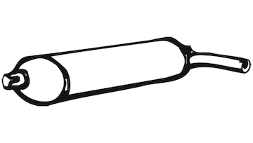 Zadní tlumič výfuku WALKER 01677