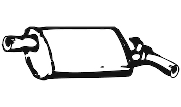 Zadní tlumič výfuku WALKER 01680