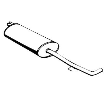 Zadní tlumič výfuku WALKER 01730