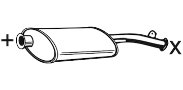 Predni tlumic vyfuku WALKER 01894