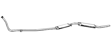 Zadní tlumič výfuku WALKER 01940