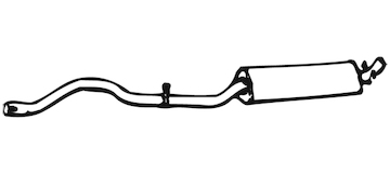 Střední tlumič výfuku WALKER 02177