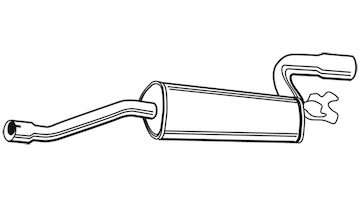 Zadní tlumič výfuku WALKER 02183