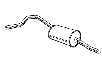 Zadní tlumič výfuku WALKER 02190