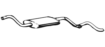 Zadní tlumič výfuku WALKER 02379